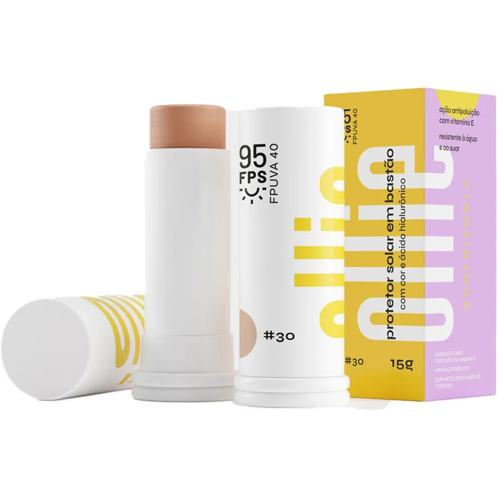Protetor Solar em Bastão Ollie FPS95 Cor #30 15g