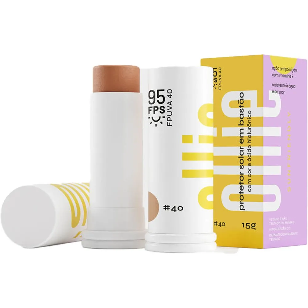 Protetor Solar em Bastão Ollie FPS95 Cor #40 15g