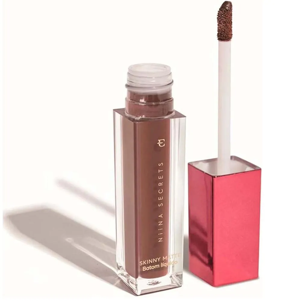 Batom Líquido Niina Secrets Skinny Matte Rosa Lótus 5ml