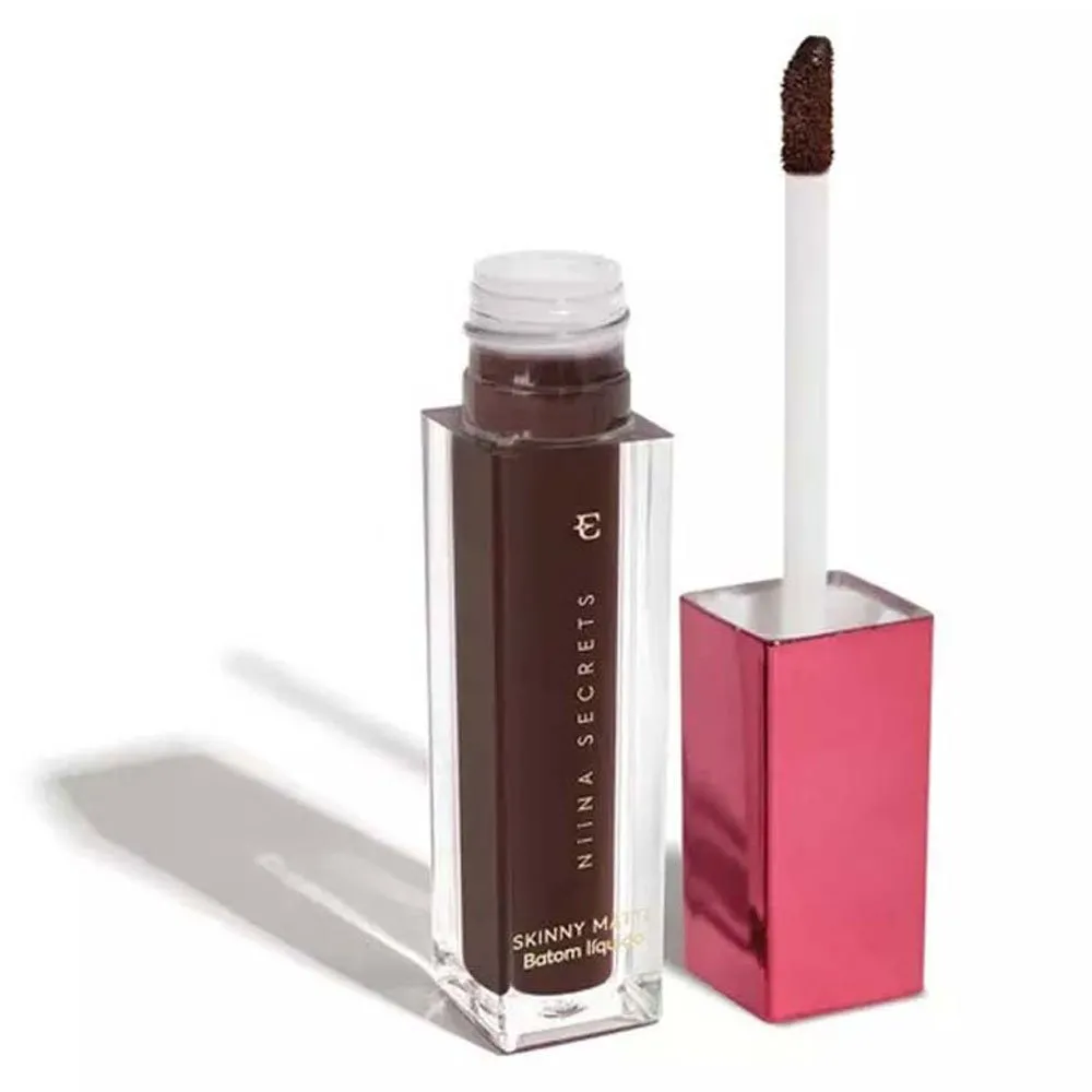 Batom Líquido Niina Secrets Skinny Matte Marrom Lírio 5ml