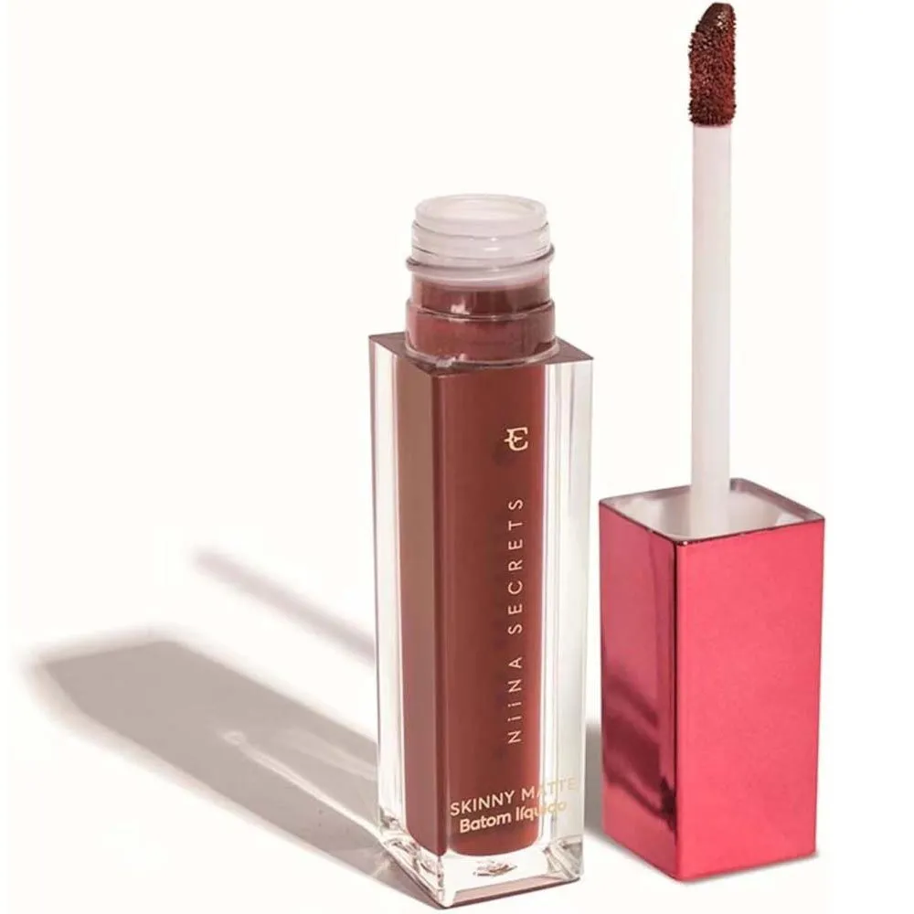 Batom Líquido Niina Secrets Skinny Castanho Begônia 5ml