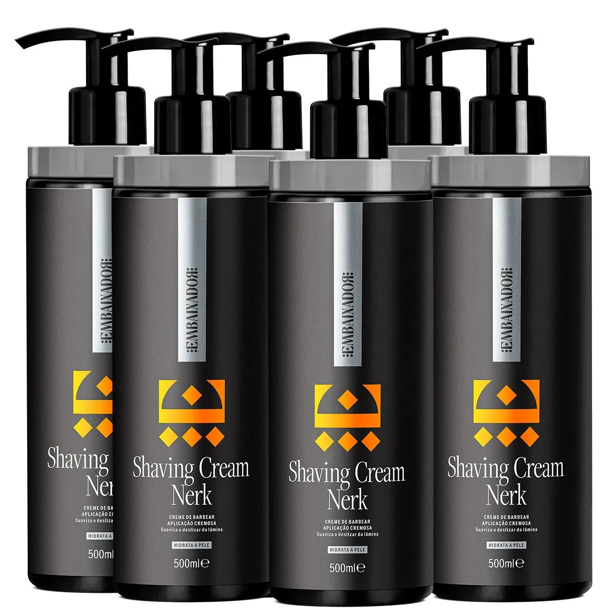 Kit 06 Shaving Cream Nerk Embaixador 500ml