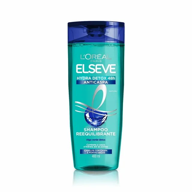 Shampoo L'oréal Paris Elseve Hydra-detox Anti-caspa 400ml