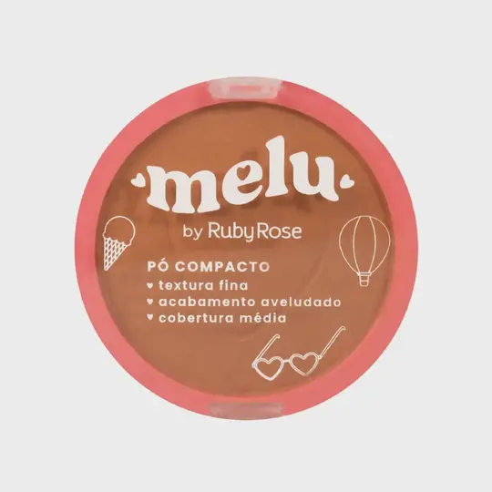 Pó Facial Compacto ME120 Melu REF.RR8535 Ruby Rose