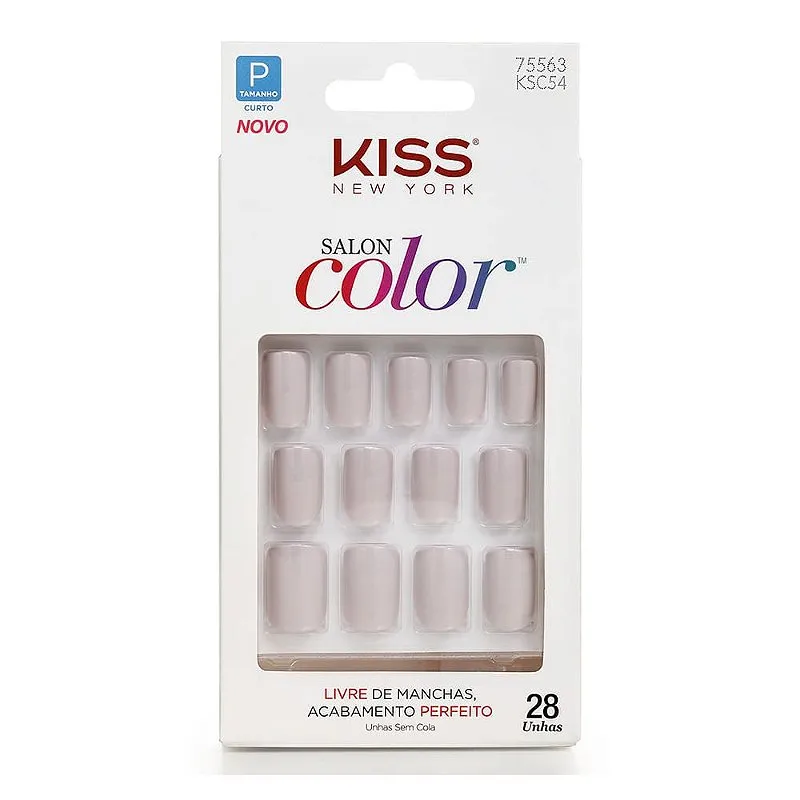 Unhas Salon Color 28UN. REF. KSC54BR Kiss New York