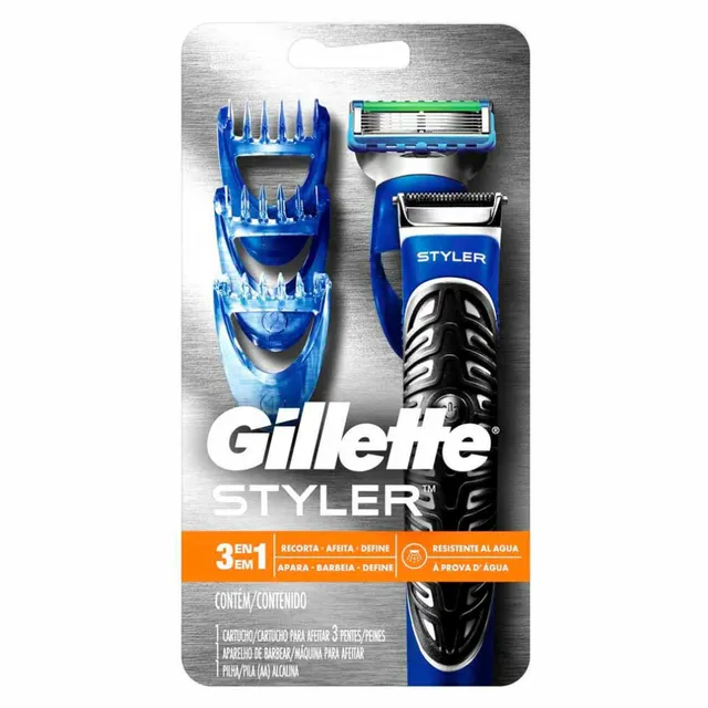 Aparelho De Barbear Gillette Styler 3 Em 1 A Pilha