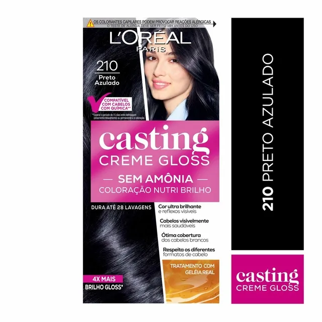 Loreal Casting Creme Gloss 210 Preto Azulado