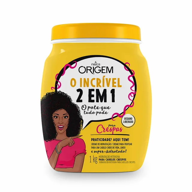 Creme Para Tratamento Origem 1Kg 2 Em 1 Crespo