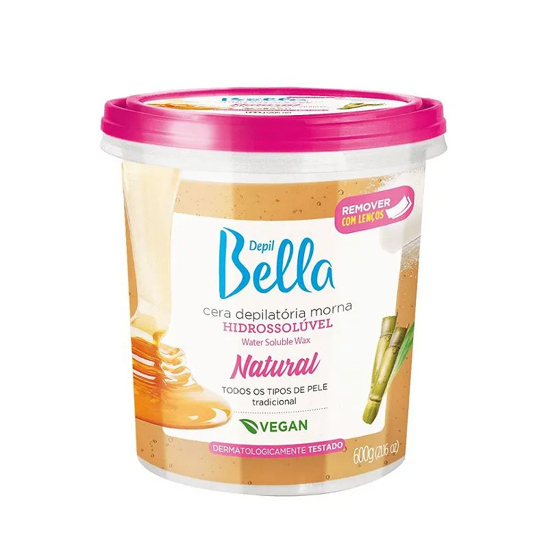 Cera Depilatória Hidrossolúvel Tradicional 600G Depil Bella