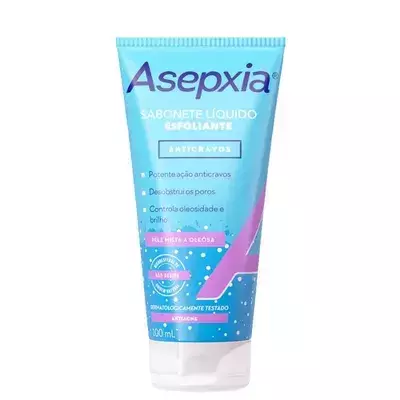 Asepxia Sabonete Líquido Esfoliante 100ml