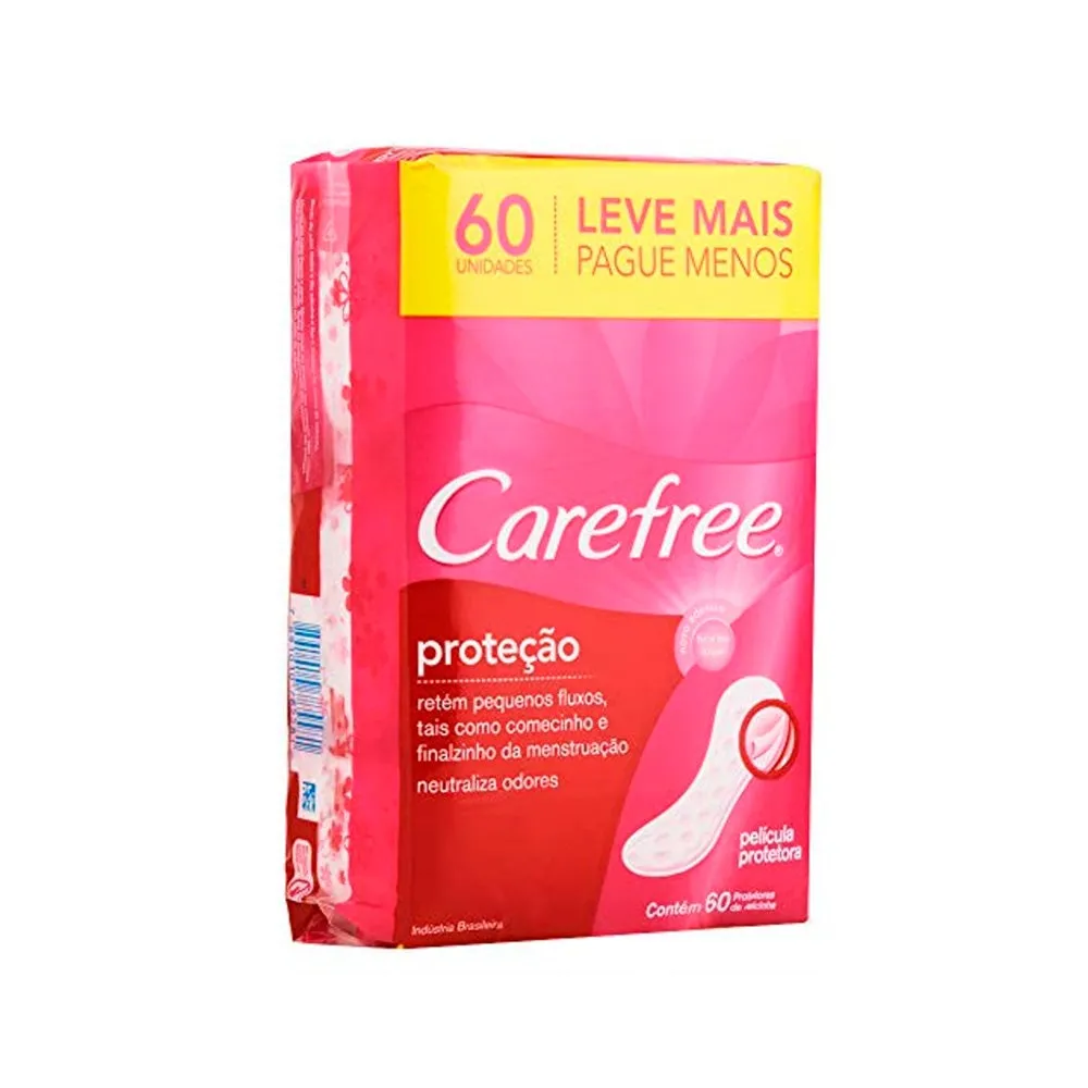 Absorvente Carefree Proteção c/ Perfume c/60 Leve Mais Por Menos