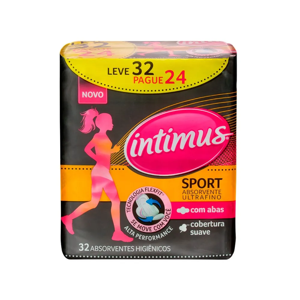 Absorvente Intimus com Abas Sport Suave c/32un