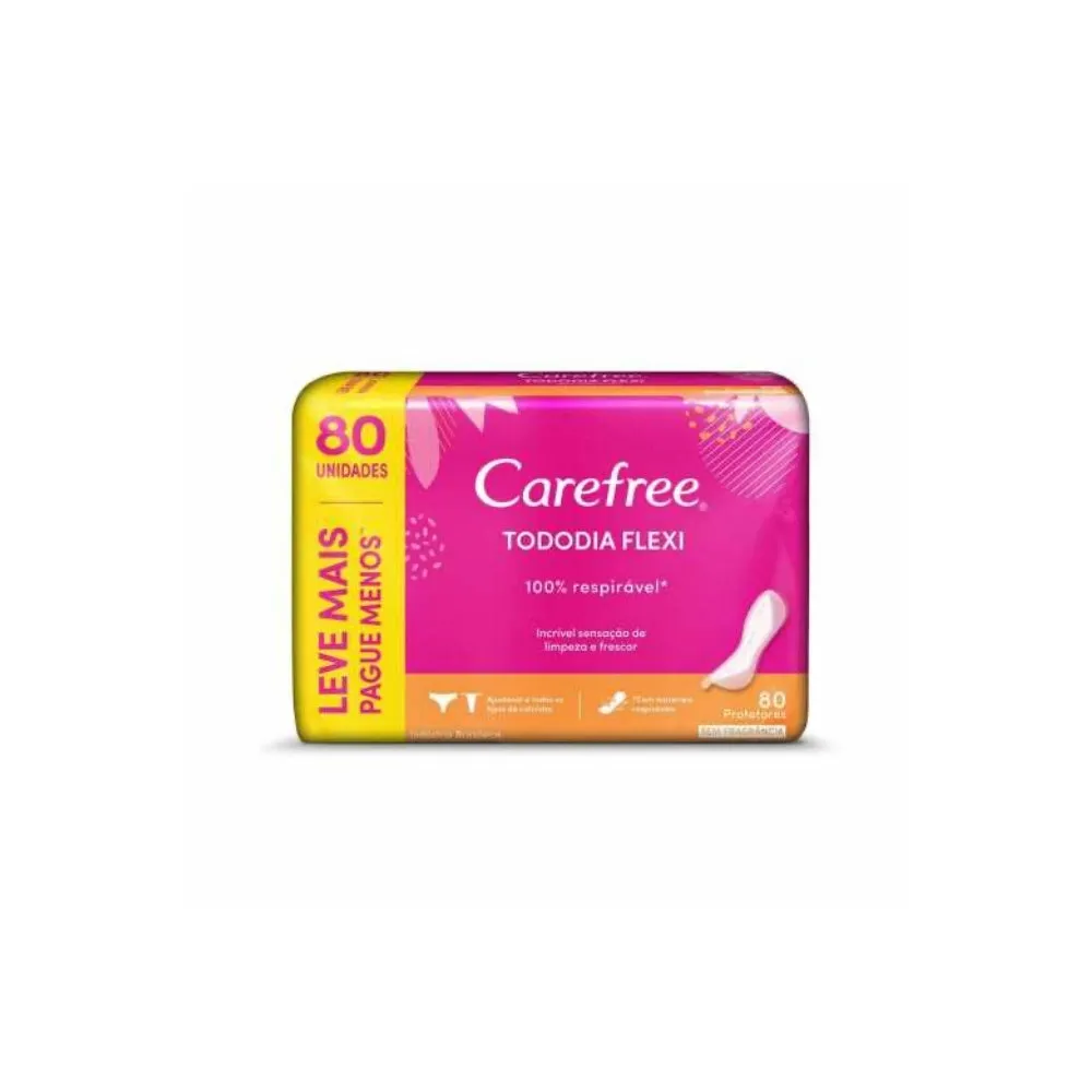 Absorvente Carefree Flexiform S/ Perfume Lv80Pg60