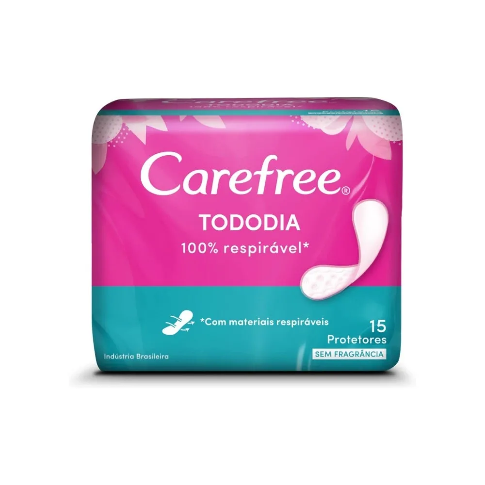 Absorvente Carefree Todo Dia Sem perfume com 15un