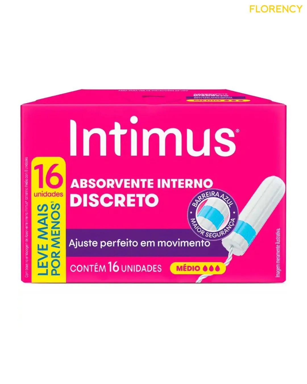 Absorvente Interno Intimus Discreto Médio 16un