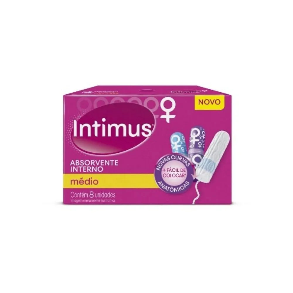 Absorvente Interno Intimus Médio com 8un