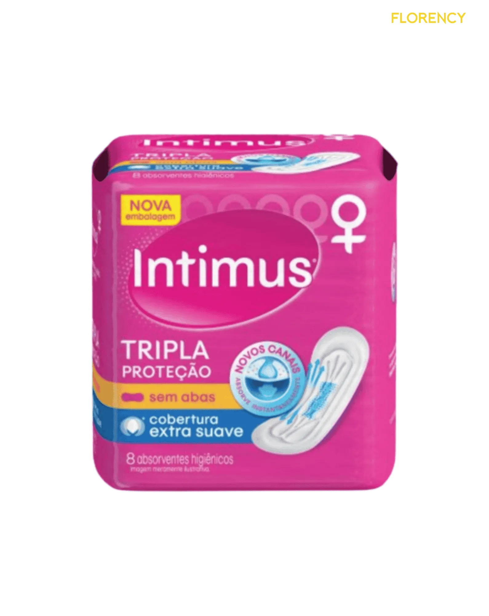 Absorvente Intimus Cobertura Extra Suave Sem Abas 8un