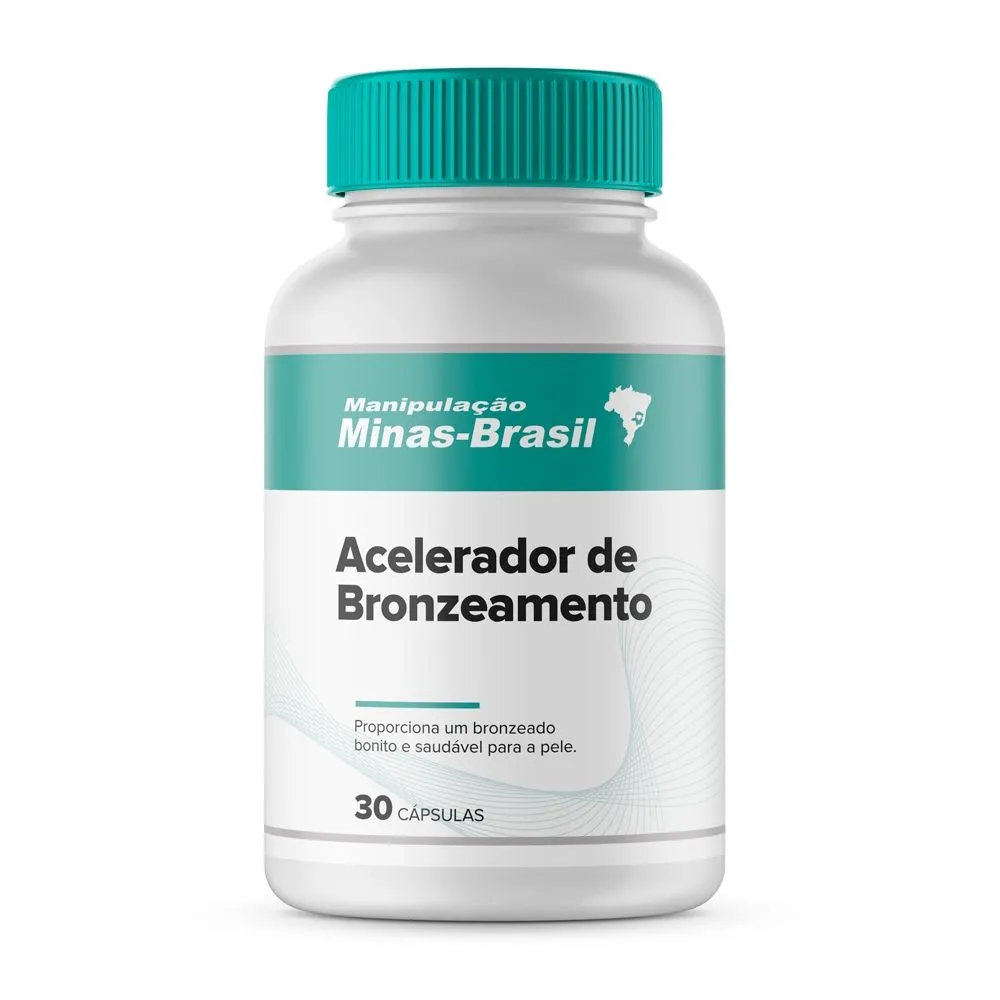 Acelerador De Bronzeamento com 30 Cápsulas