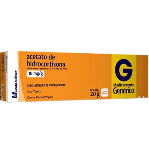 Acetato De Hidrocortisona 10Mg Creme 20G Genérico União Química