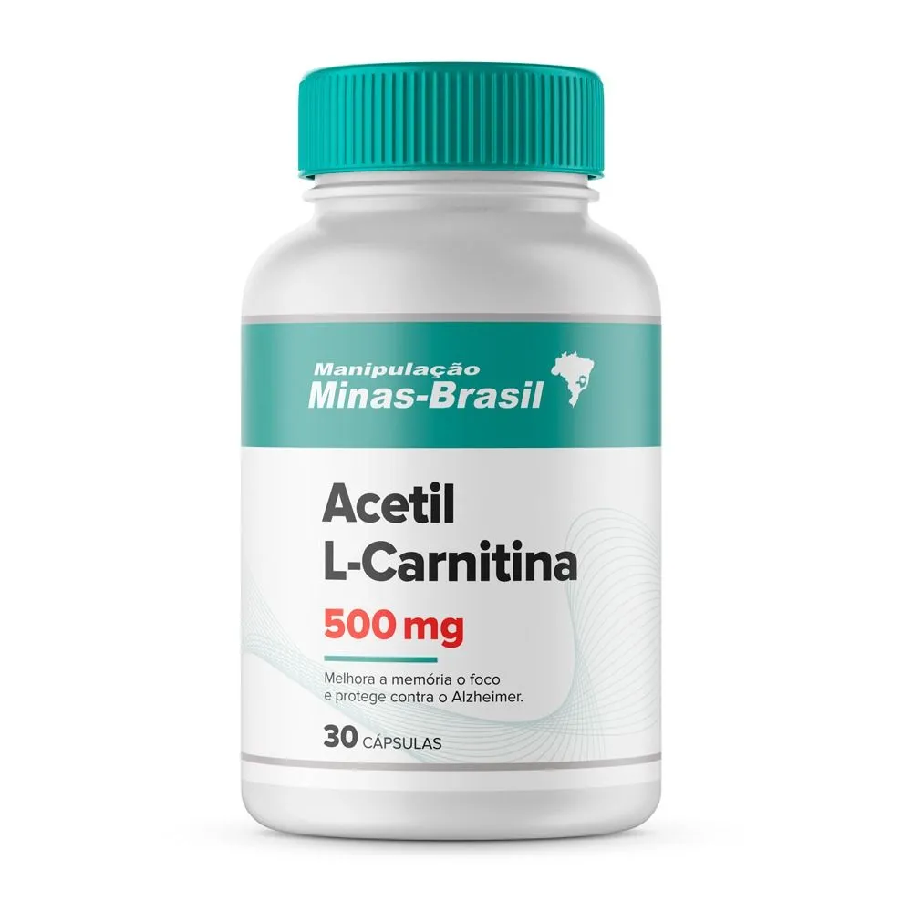Acetil L- Carnitina 500 mg 30 Cápsulas
