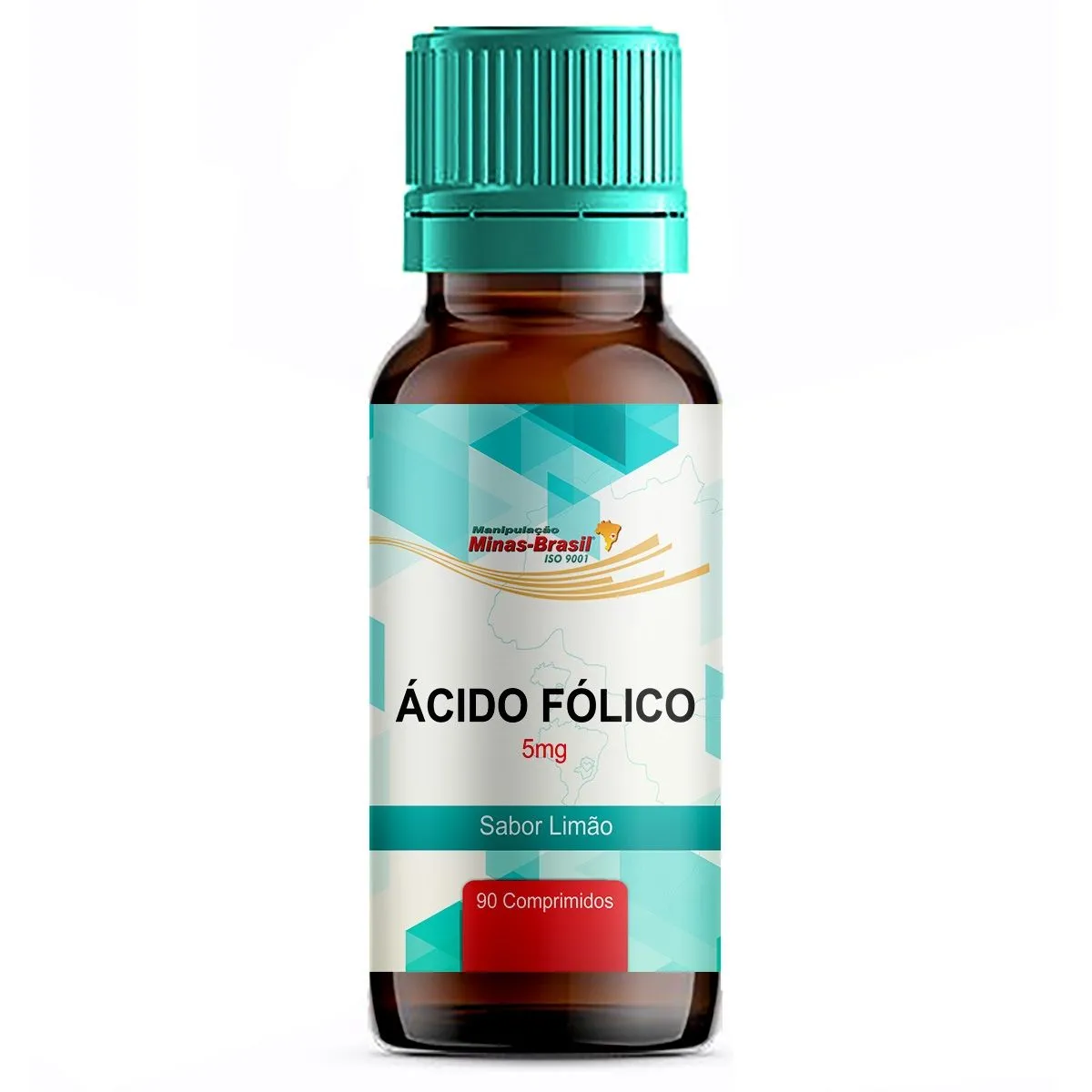 Ácido Fólico 5Mg Com 90 Comprimidos Sublinguais Sabor Limão
