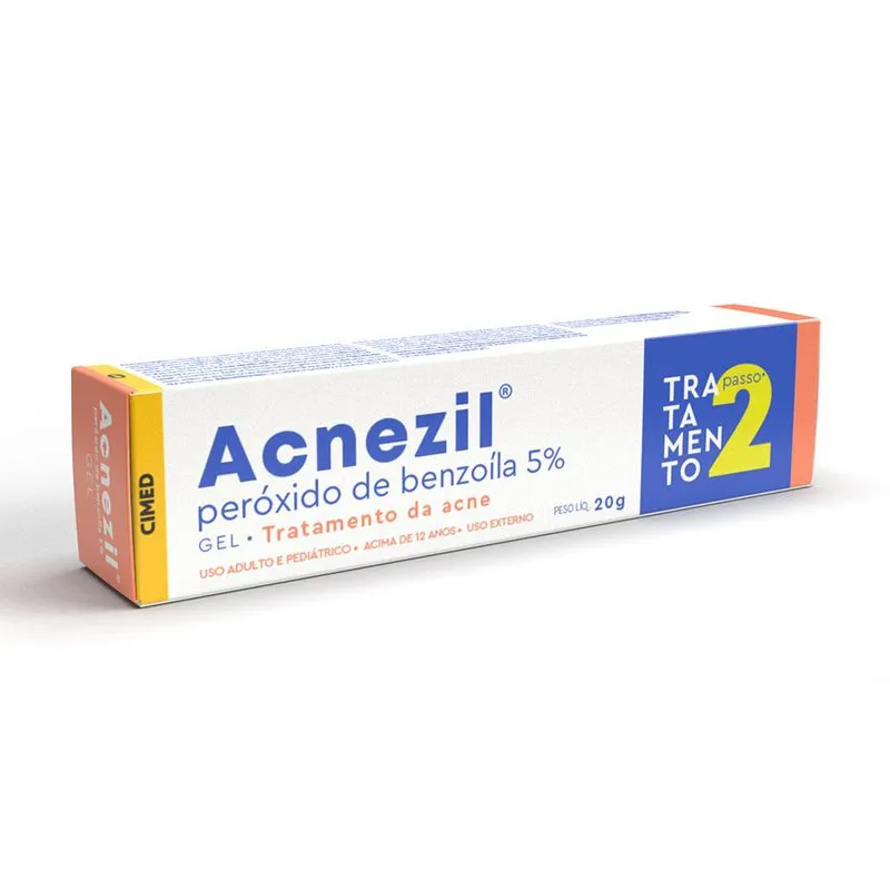 Acnezil Gel Tratamento Antiacne com Peróxido Benzoila 20g