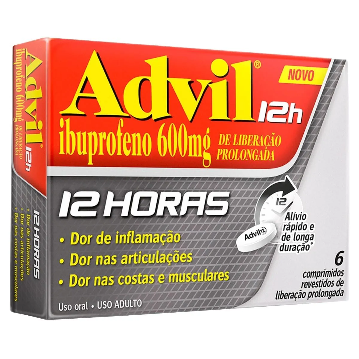 Advil 600mg com 6 Comprimidos Revestidos GSK