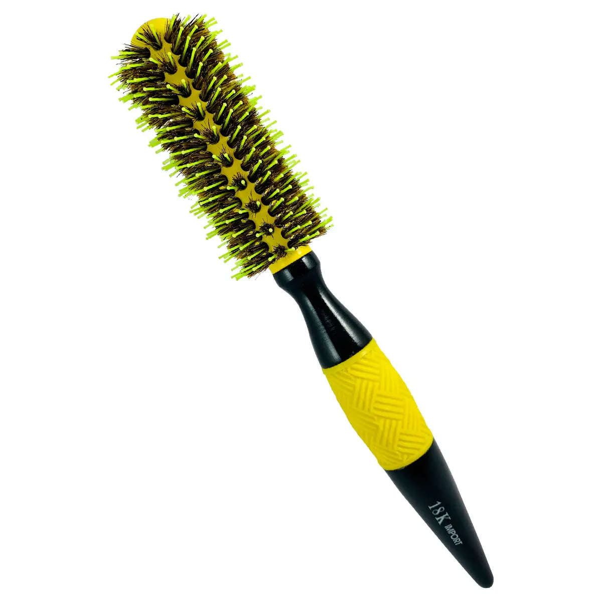 Escova de Cabelo Profissional em Cerâmica AGC 18K Amarela 45mm