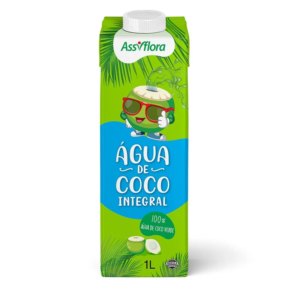 Água de Coco Integral Assiflora 1L