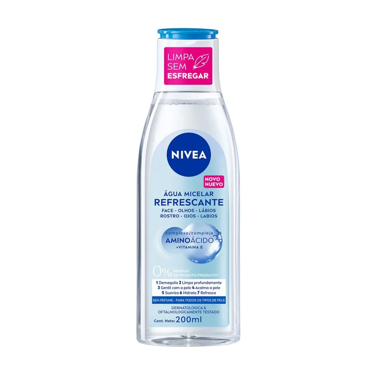 Água Micelar Micellair Solução de Limpeza 7 em 1 200ml Nivea