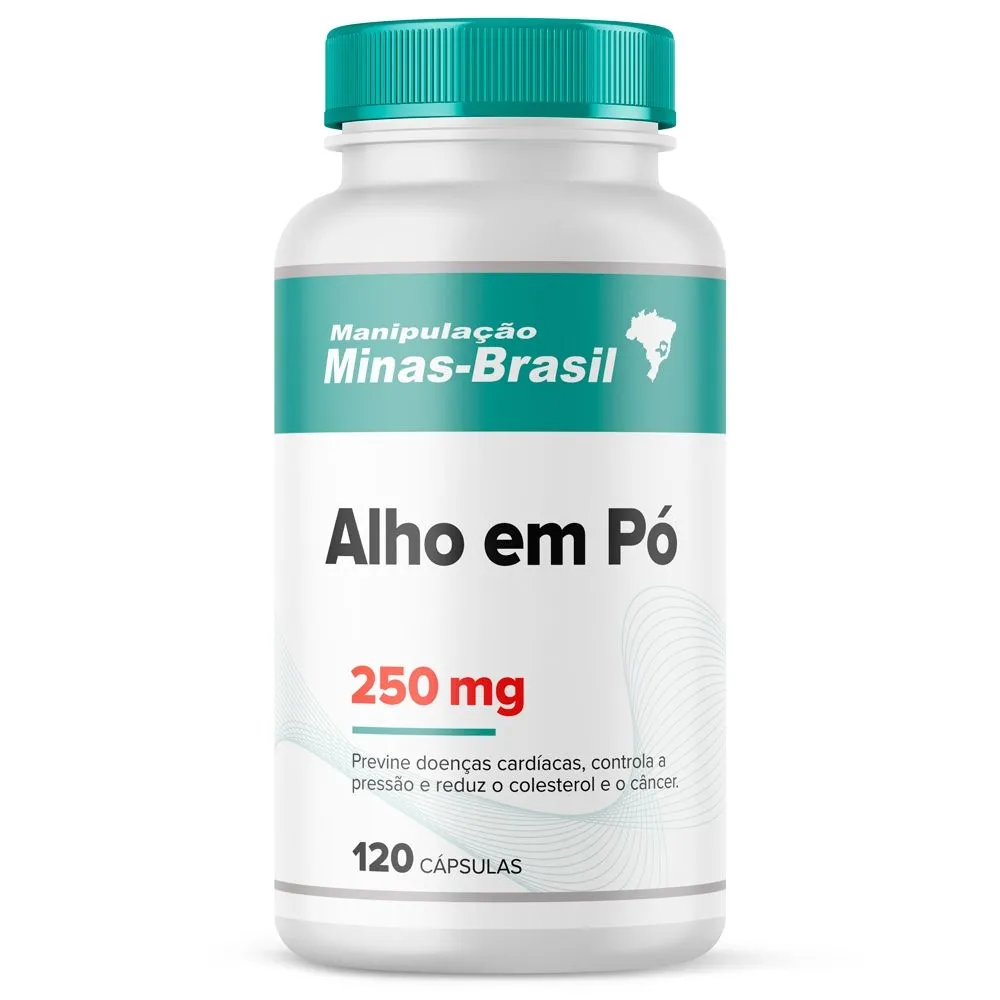 Alho Em Pó 250Mg com 120 Cápsulas