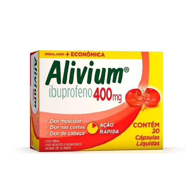 Alivium Mantecorp 400mg 20 Cápsulas