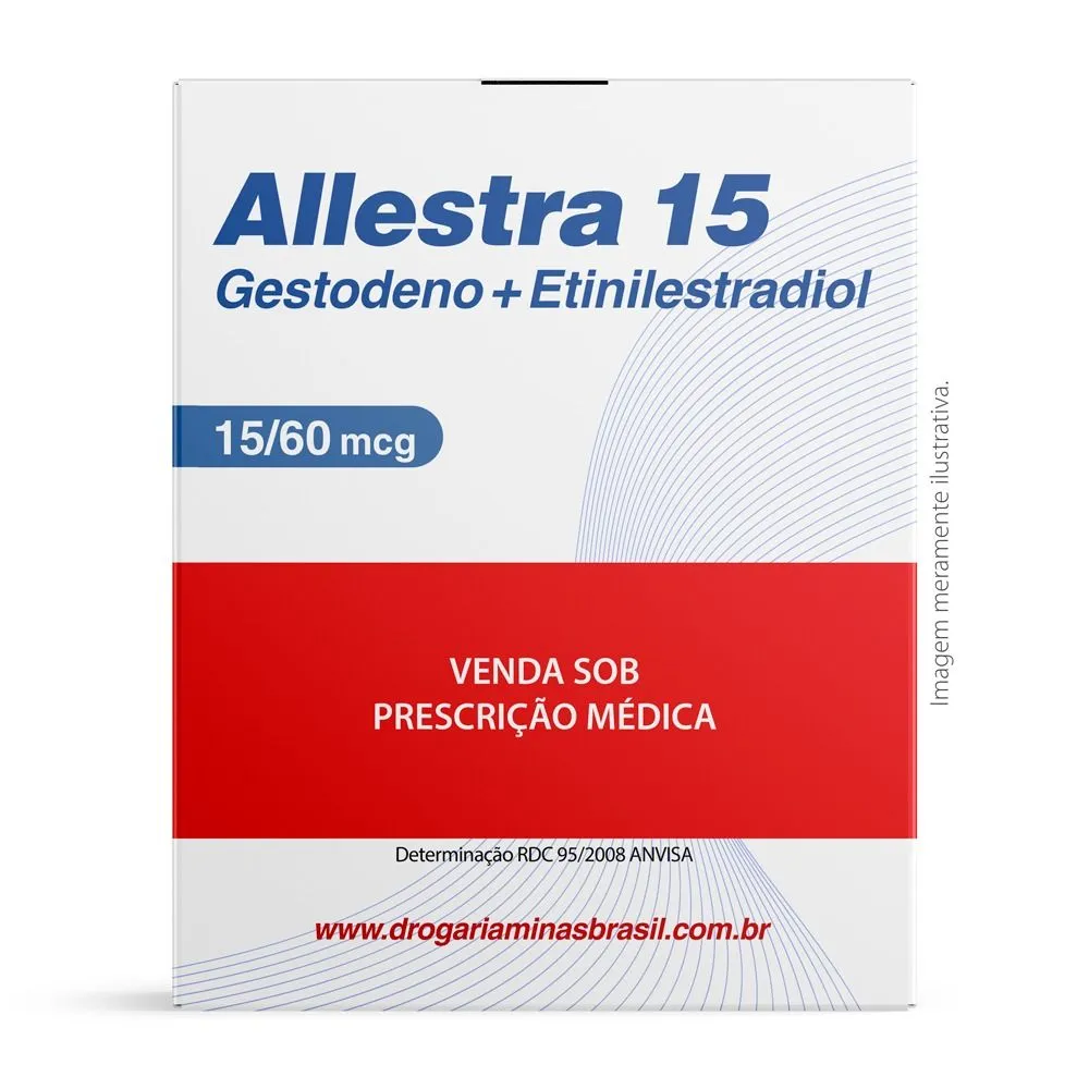 Allestra 15 15/60MCG com 28 comprimidos