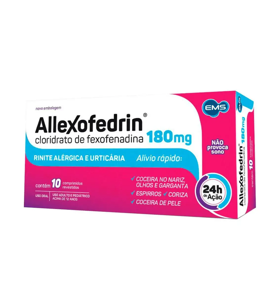 Allexofedrin 180mg com 10 comprimidos