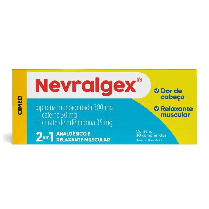 Analgésico Nevralgex 30 Comprimidos Cimed
