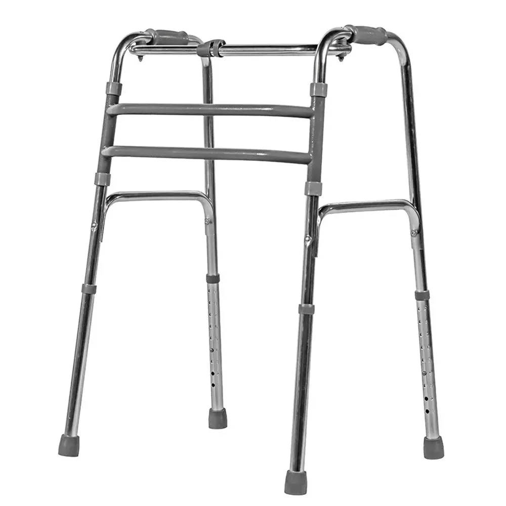 Andador de Alumínio Dobrável Tamanho Único Prata Ref BC-1514 Mercur