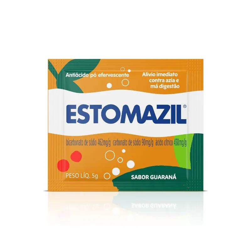 Antiácido Estomazil Pó Efervescente Guaraná Sachet 5 g