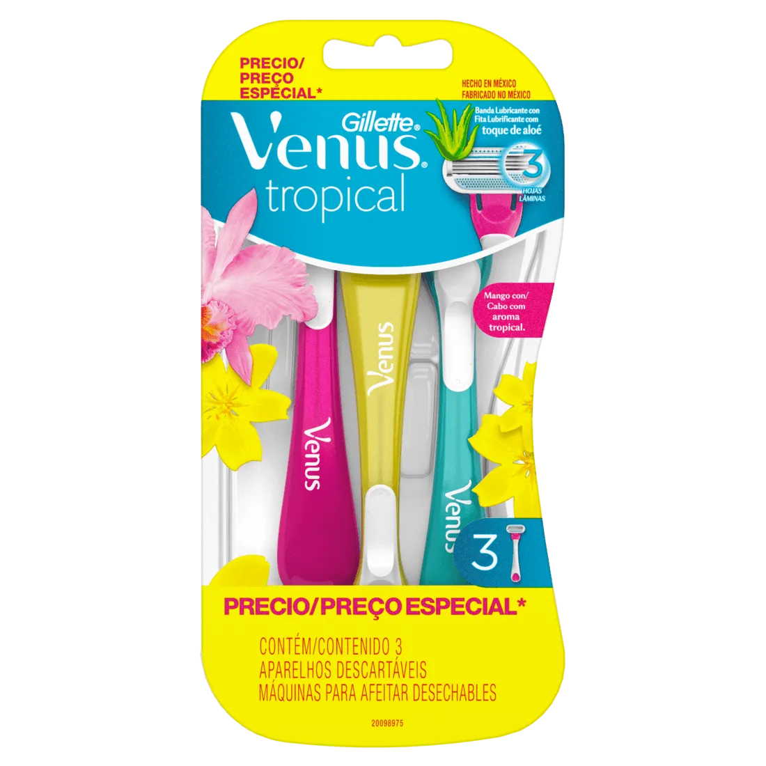 Aparelho de Depilação Gillette Vênus Tropical 3 Unidades