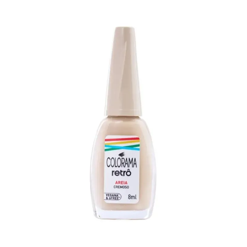 Esmalte Retrô Cor Areia 8ML Colorama