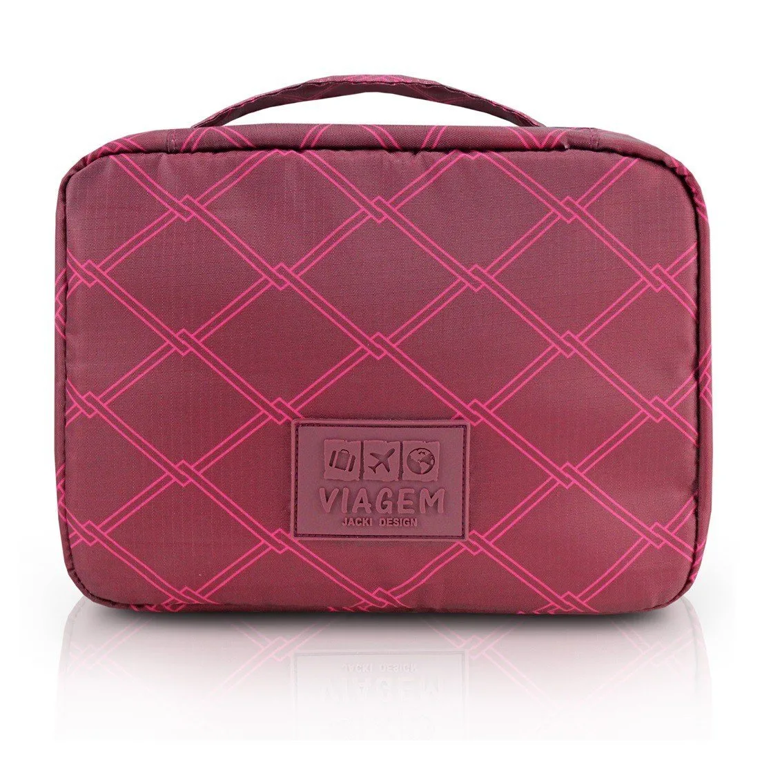 Necessaire Quadriculada para Viagem Jacki Design Bordo