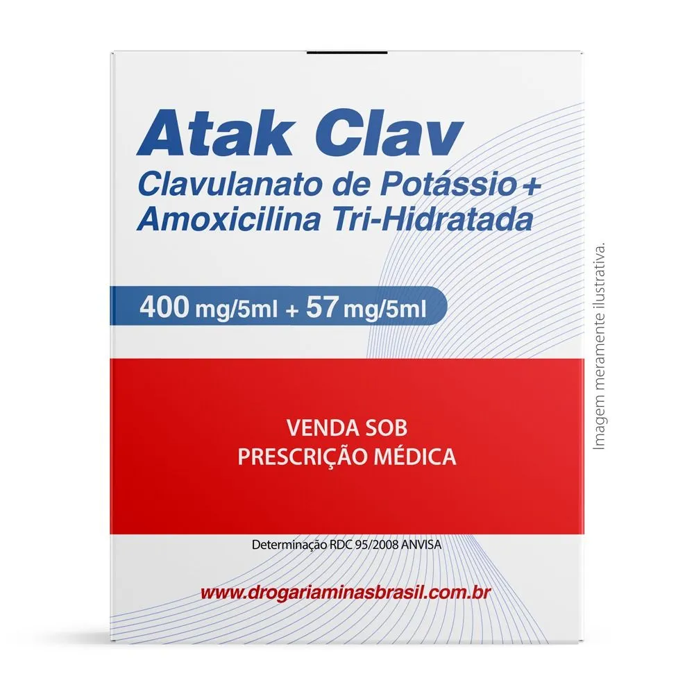 Atak Clav 400mg/5ml + 57mg/5ml 70ml Suspensão Momenta