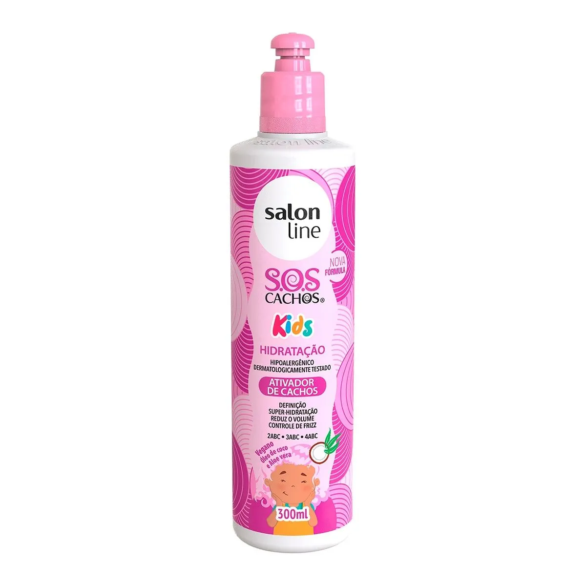 Ativador de Cachos SOS Cachos Kids 300ml Salon Line