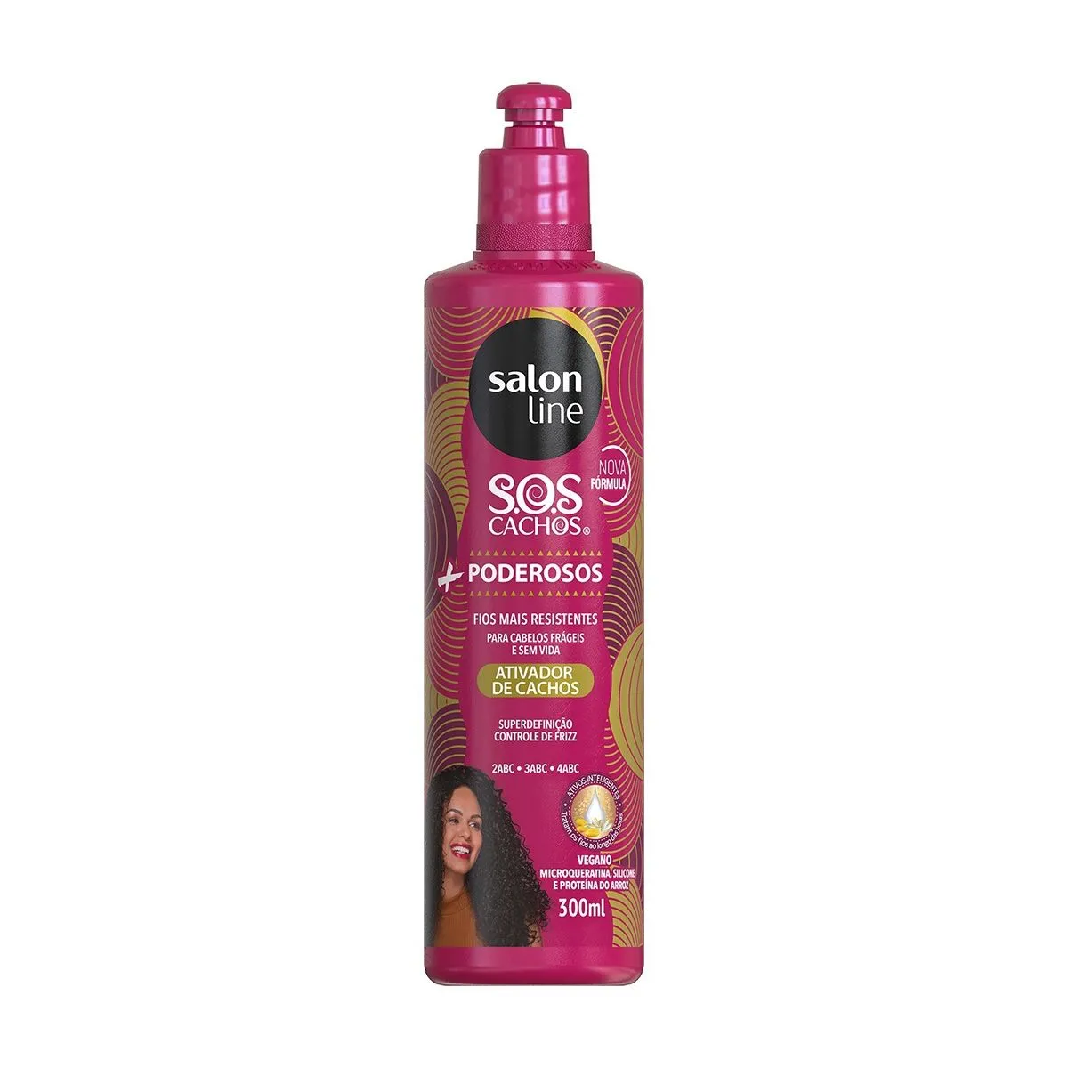 Ativador de Cachos SOS Cachos Mais Poderosos Com 300ml Salon Line