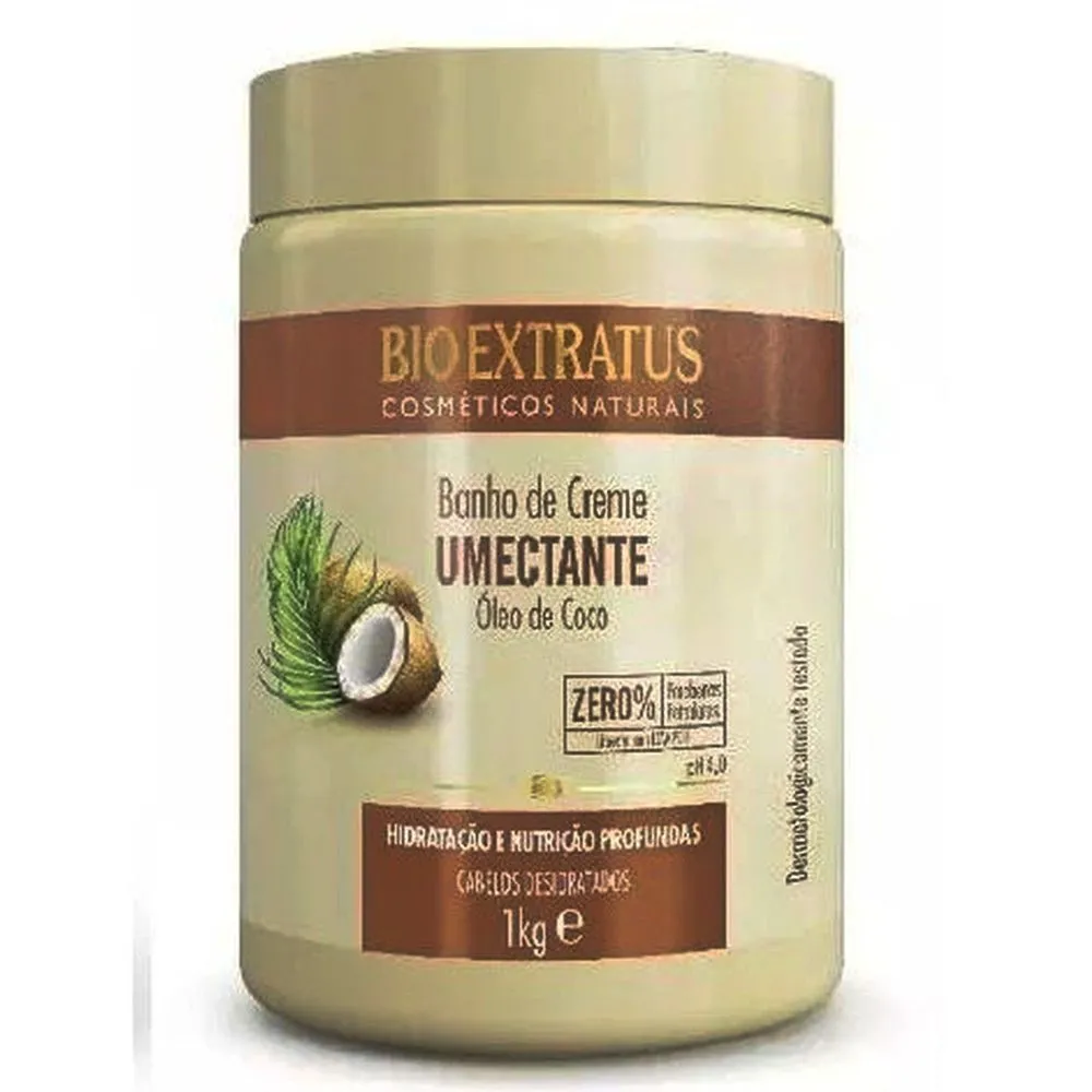 Banho De Creme Umectante Óleo De Coco Bio Extratus 1Kg