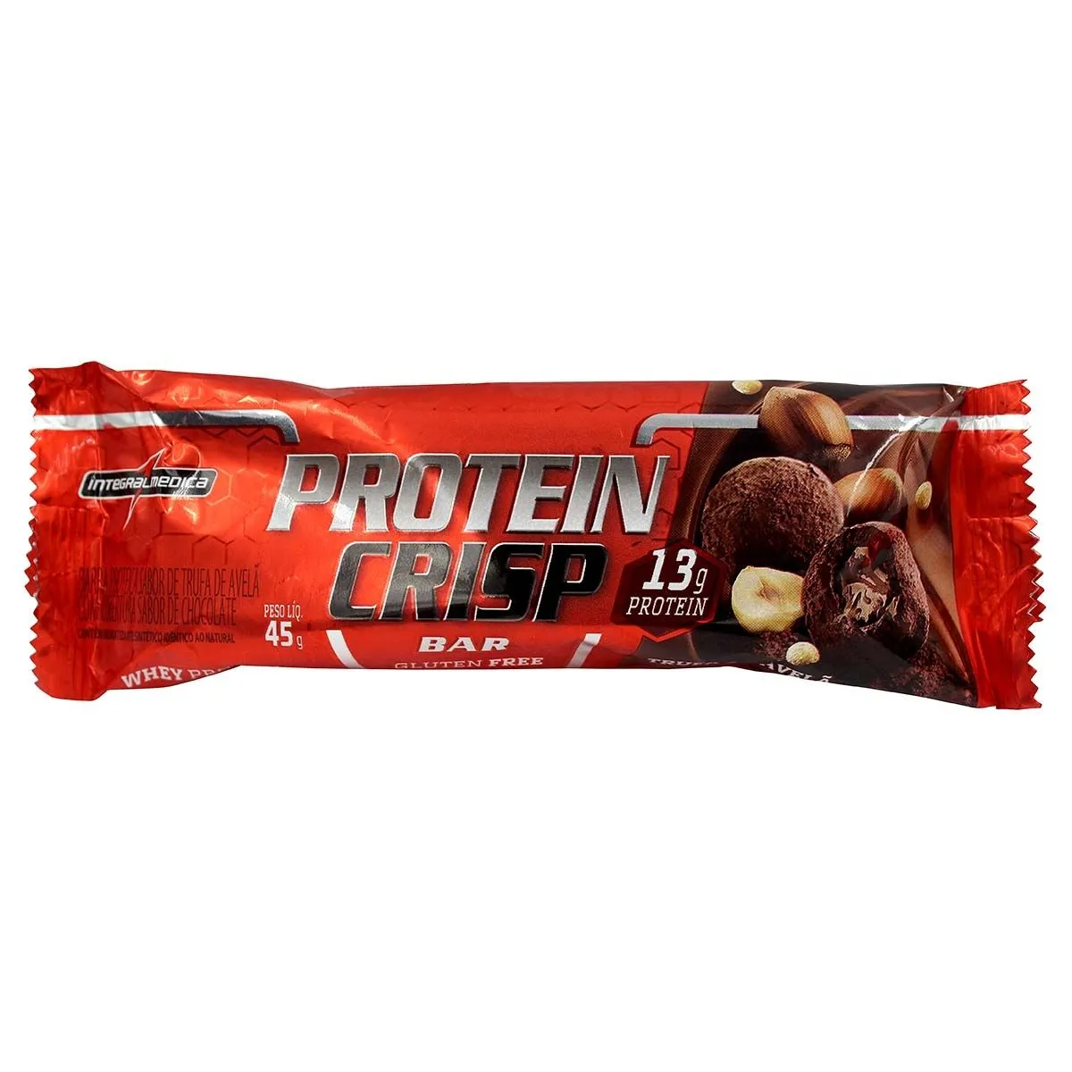 Barra de Proteína Protein Crisp Sabor Trufa de Avelã 45g Integralmedica