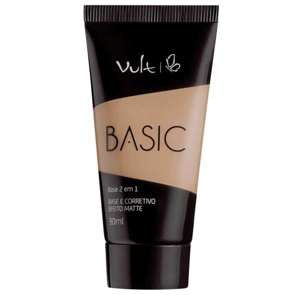 Base Líquida 2 Em 1 Basic Matte Cor 01 Vult 30Ml