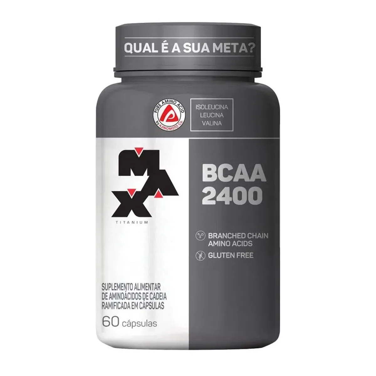 Bcaa 2400 Max Titanium Com 60 Cápsulas