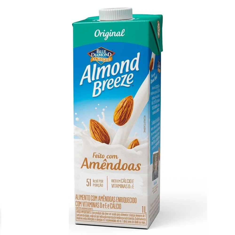 Bebida de Amêndoas Almond Breeze Original 1L