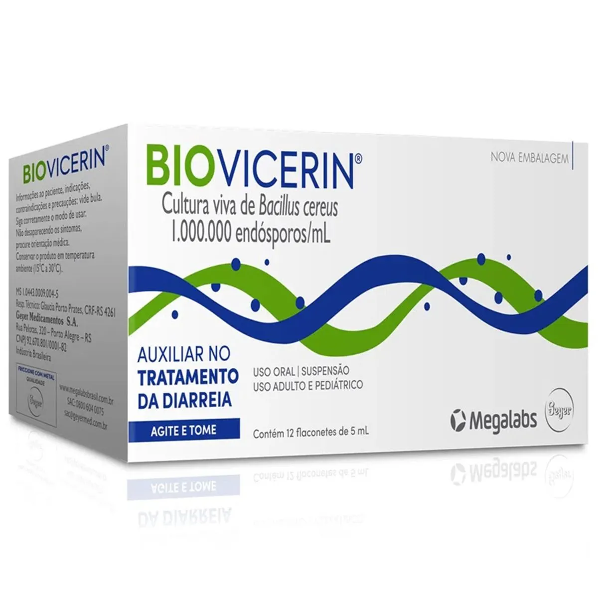 Biovicerin Com 12 Flaconetes de 5mL Cada Geyer