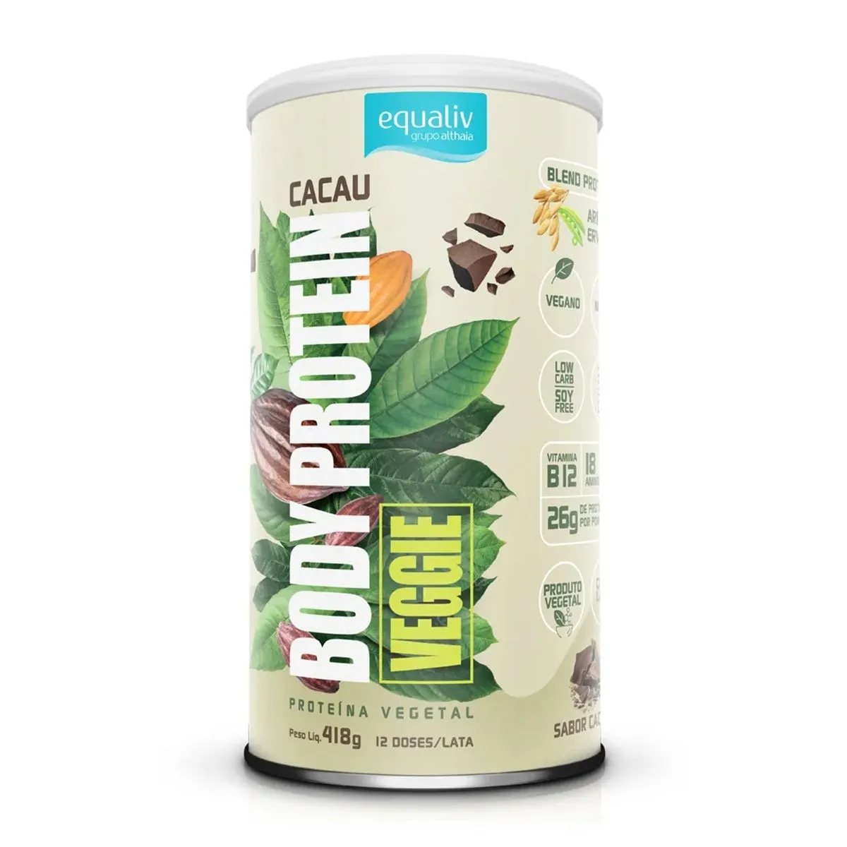 Body Protein Sabor Cacau Com 418g Equaliv
